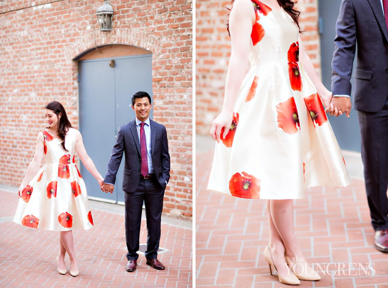 Downtown San  Diego  Anniversary  Session Chris and Sarah 