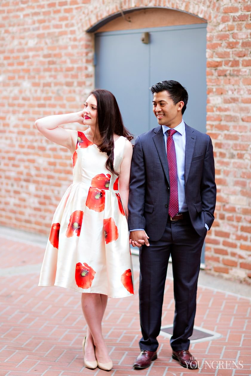 Downtown San  Diego  Anniversary  Session Chris and Sarah 