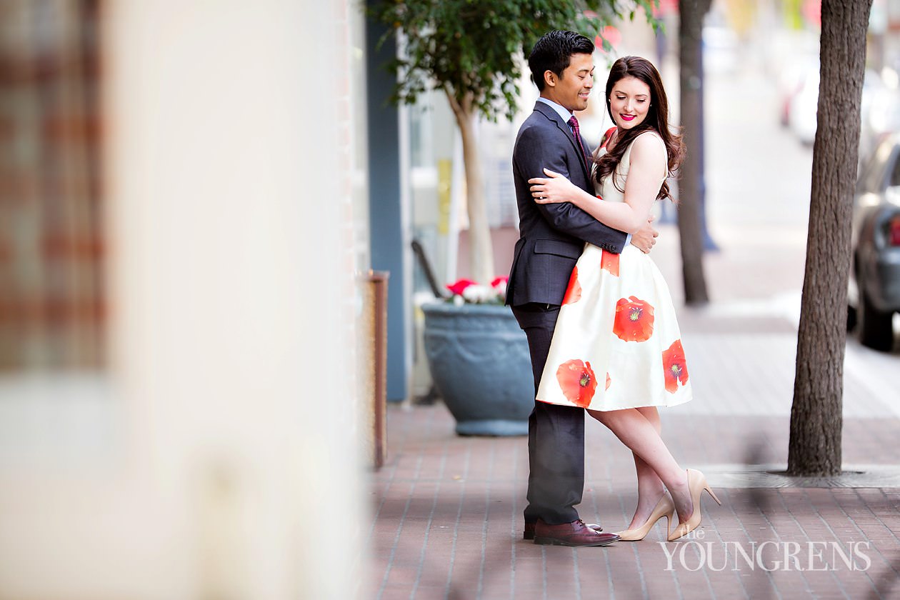 Downtown San  Diego  Anniversary  Session Chris and Sarah 