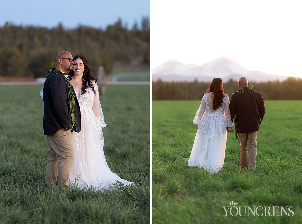 Bend Private Estate Wedding, private estate elopement, covid wedding, intimate wedding in bend, bend oregon wedding, bend wedding photographer, oregon wedding photographer, bend photographer, mountain wedding, married photography team