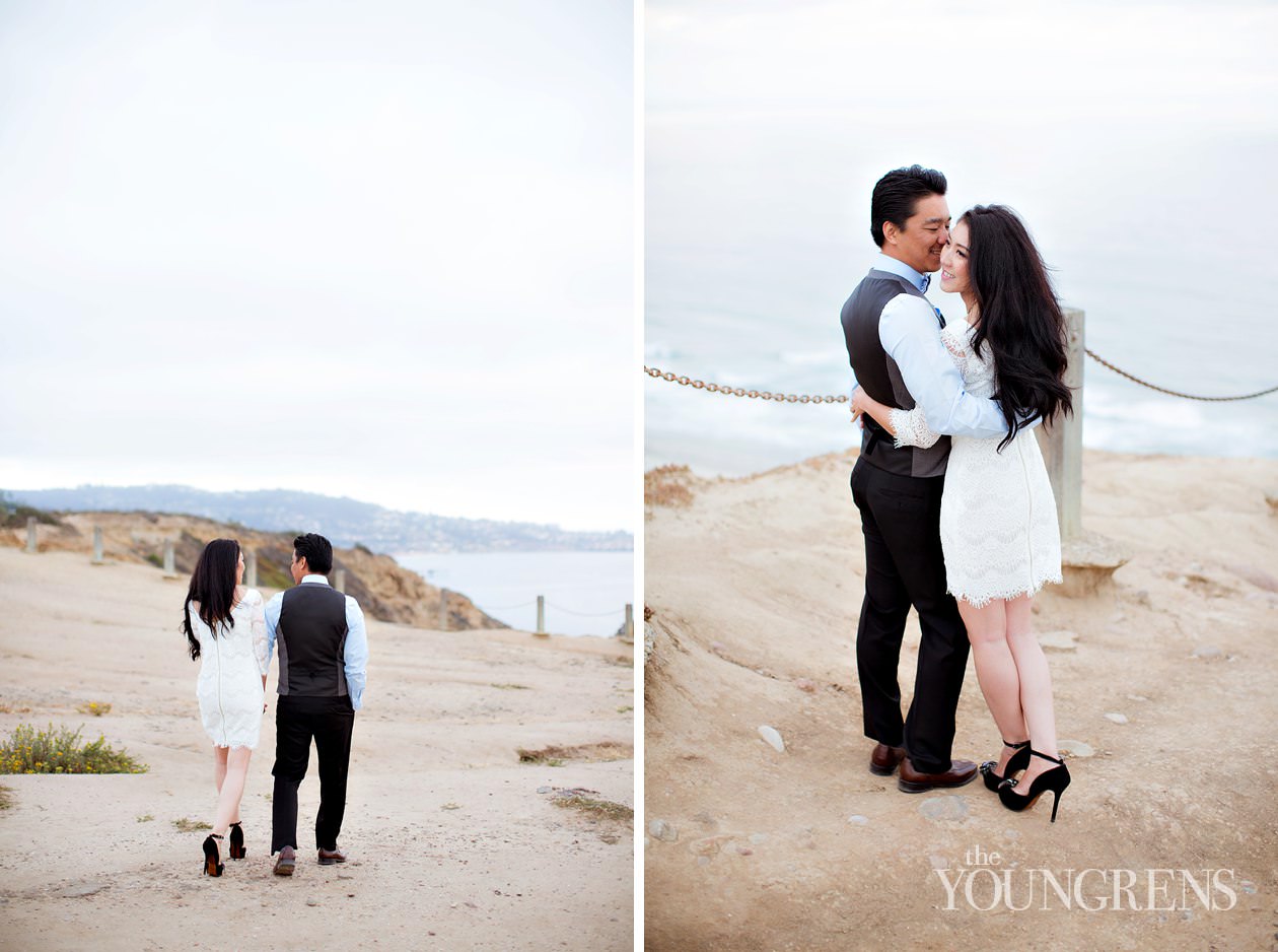 Torrey Pines Engagement, Photography by The Youngrens UCSD engagement, cliffs engagement, seaside engagement, glider port engagement, torrey pines engagement, la jolla engagement