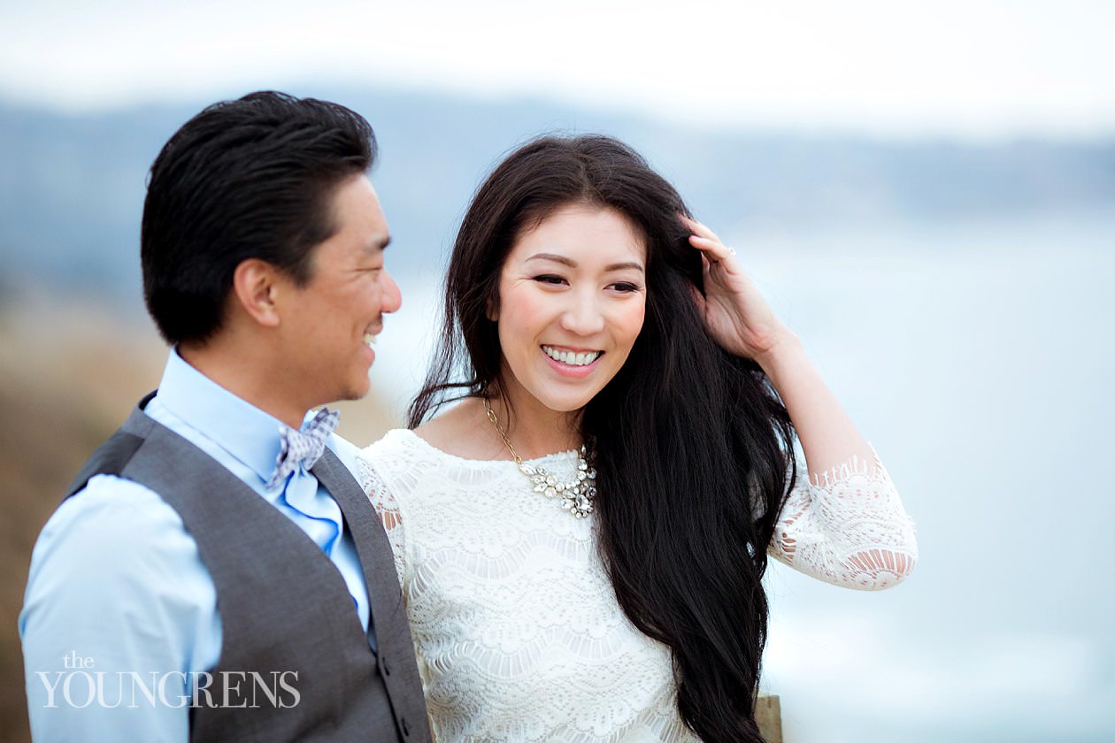 Torrey Pines Engagement, Photography by The Youngrens UCSD engagement, cliffs engagement, seaside engagement, glider port engagement, torrey pines engagement, la jolla engagement