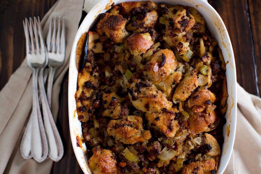 Sourdough, Sausage, and Chestnut Stuffing The Youngrens San Diego